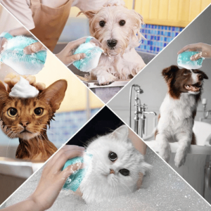 Silicone Dog Bath Brush with Shampoo Dispenser – Grooming Brush for Dogs, Cats & Other Pets Silicone Dog Bath Brush with Shampoo Dispenser – Grooming Brush for Dogs, Cats & Other Pets