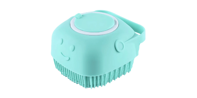 Silicone Dog Bath Brush with Shampoo Dispenser...