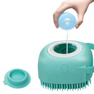 Silicone Dog Bath Brush with Shampoo Dispenser – Grooming Brush for Dogs, Cats & Other Pets Silicone Dog Bath Brush with Shampoo Dispenser – Grooming Brush for Dogs, Cats & Other Pets