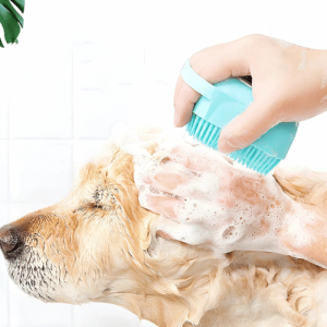 Silicone Dog Bath Brush with Shampoo Dispenser – Grooming Brush for Dogs, Cats & Other Pets Silicone Dog Bath Brush with Shampoo Dispenser – Grooming Brush for Dogs, Cats & Other Pets