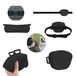 Sac à Friandises pour Chien en Silicone Non Toxique – Pochette de Dressage Portable Sac à Friandises pour Chien en Silicone Non Toxique – Pochette de Dressage Portable